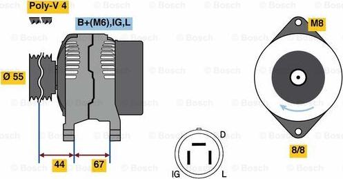 BOSCH 0 986 037 561 - Generator alexcarstop-ersatzteile.com