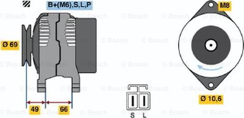 BOSCH 0 986 037 691 - Generator alexcarstop-ersatzteile.com