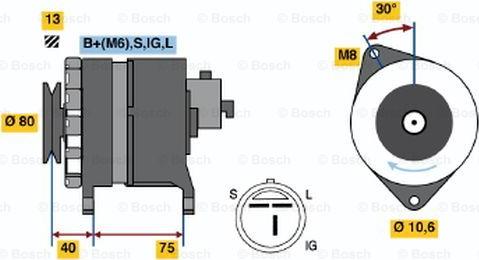 BOSCH 0 986 037 811 - Generator alexcarstop-ersatzteile.com