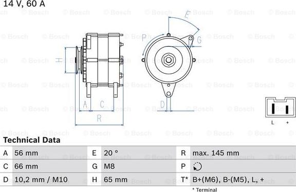 BOSCH 0 986 037 321 - Generator alexcarstop-ersatzteile.com