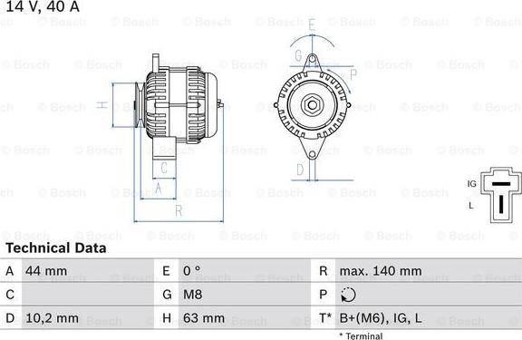 BOSCH 0 986 037 271 - Generator alexcarstop-ersatzteile.com