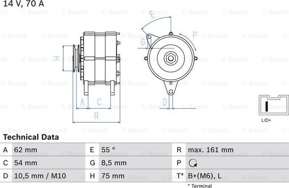 BOSCH 0 986 037 791 - Generator alexcarstop-ersatzteile.com