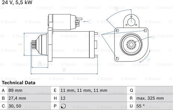 BOSCH 0 986 024 660 - Starter alexcarstop-ersatzteile.com