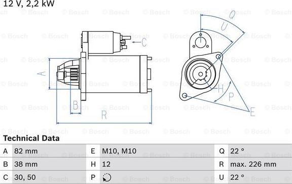 BOSCH 0 986 024 380 - Starter alexcarstop-ersatzteile.com