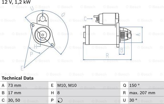 BOSCH 0 986 020 041 - Starter alexcarstop-ersatzteile.com