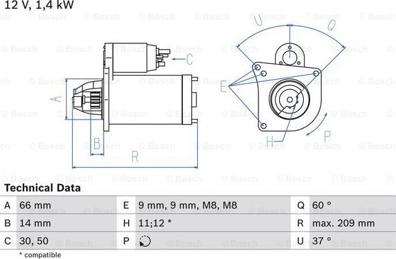 BOSCH 0 986 021 651 - Starter alexcarstop-ersatzteile.com