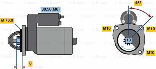 BOSCH 0 986 023 620 - Starter alexcarstop-ersatzteile.com