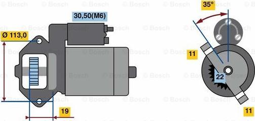 BOSCH 0 986 023 760 - Starter alexcarstop-ersatzteile.com