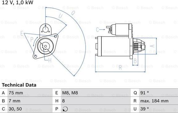 BOSCH 0 986 022 101 - Starter alexcarstop-ersatzteile.com