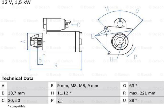 BOSCH 0 986 022 790 - Starter alexcarstop-ersatzteile.com