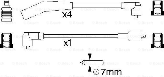 BOSCH 0 986 357 094 - Zündleitungssatz alexcarstop-ersatzteile.com