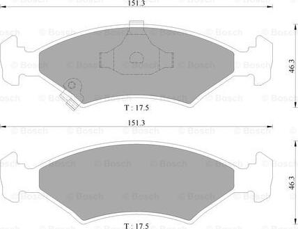 BOSCH 0 986 AB9 098 - Bremsbelagsatz, Scheibenbremse alexcarstop-ersatzteile.com