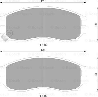 BOSCH 0 986 AB9 058 - Bremsbelagsatz, Scheibenbremse alexcarstop-ersatzteile.com