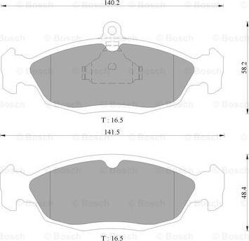 BOSCH 0 986 AB9 066 - Bremsbelagsatz, Scheibenbremse alexcarstop-ersatzteile.com