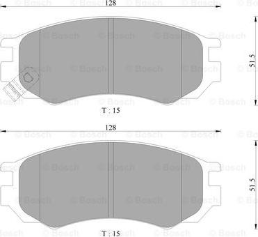 BOSCH 0 986 AB9 068 - Bremsbelagsatz, Scheibenbremse alexcarstop-ersatzteile.com