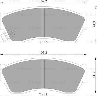 BOSCH 0 986 AB9 032 - Bremsbelagsatz, Scheibenbremse alexcarstop-ersatzteile.com