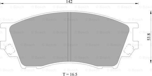 BOSCH 0 986 AB9 198 - Bremsbelagsatz, Scheibenbremse alexcarstop-ersatzteile.com