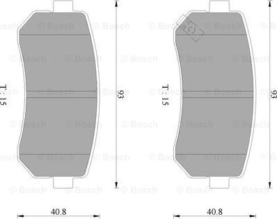 BOSCH 0 986 AB9 149 - Bremsbelagsatz, Scheibenbremse alexcarstop-ersatzteile.com