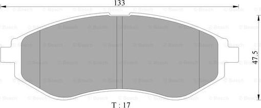 BOSCH 0 986 AB9 104 - Bremsbelagsatz, Scheibenbremse alexcarstop-ersatzteile.com