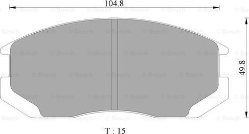 BOSCH 0 986 AB9 101 - Bremsbelagsatz, Scheibenbremse alexcarstop-ersatzteile.com