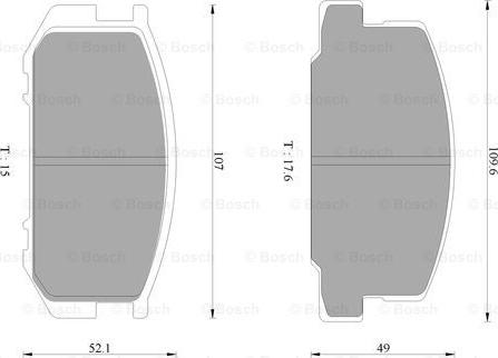 BOSCH 0 986 AB9 312 - Bremsbelagsatz, Scheibenbremse alexcarstop-ersatzteile.com