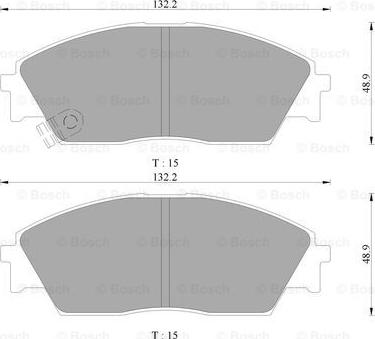 BOSCH 0 986 AB9 248 - Bremsbelagsatz, Scheibenbremse alexcarstop-ersatzteile.com