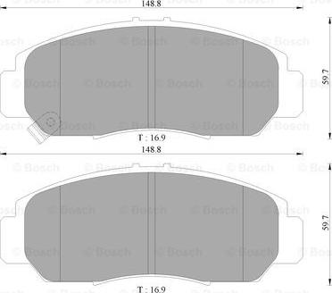 BOSCH 0 986 AB9 230 - Bremsbelagsatz, Scheibenbremse alexcarstop-ersatzteile.com