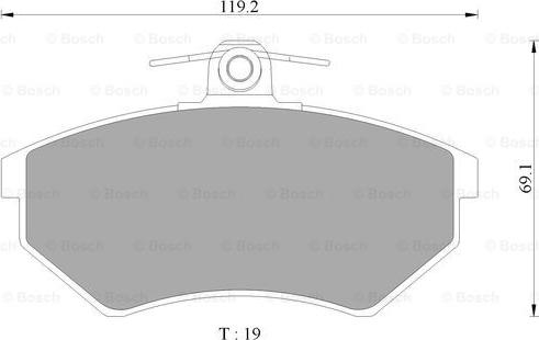 BOSCH 0 986 AB4 445 - Bremsbelagsatz, Scheibenbremse alexcarstop-ersatzteile.com