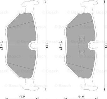 BOSCH 0 986 AB4 430 - Bremsbelagsatz, Scheibenbremse alexcarstop-ersatzteile.com