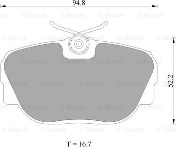 BOSCH 0 986 AB4 428 - Bremsbelagsatz, Scheibenbremse alexcarstop-ersatzteile.com