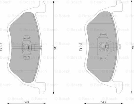 BOSCH 0 986 AB4 592 - Bremsbelagsatz, Scheibenbremse alexcarstop-ersatzteile.com