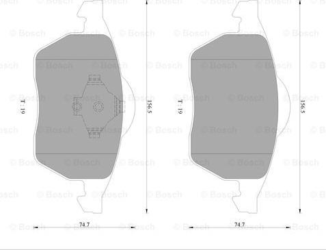 BOSCH 0 986 AB4 552 - Bremsbelagsatz, Scheibenbremse alexcarstop-ersatzteile.com