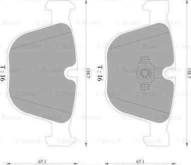 BOSCH 0 986 AB4 571 - Bremsbelagsatz, Scheibenbremse alexcarstop-ersatzteile.com