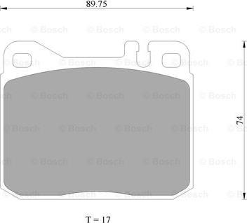 BOSCH 0 986 AB4 687 - Bremsbelagsatz, Scheibenbremse alexcarstop-ersatzteile.com