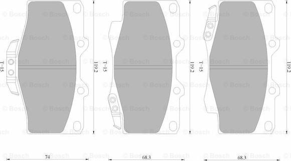 BOSCH 0 986 AB4 395 - Bremsbelagsatz, Scheibenbremse alexcarstop-ersatzteile.com