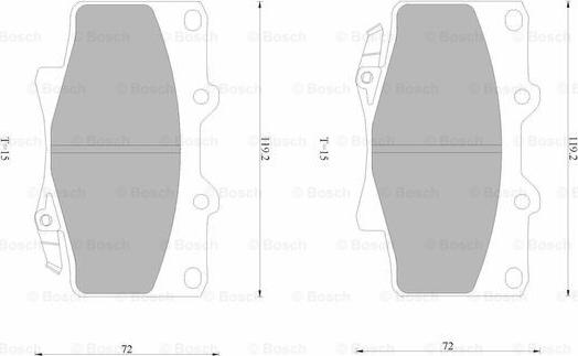 BOSCH 0 986 AB4 396 - Bremsbelagsatz, Scheibenbremse alexcarstop-ersatzteile.com