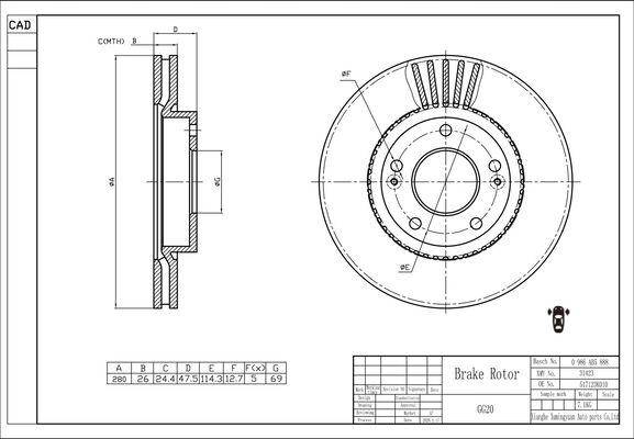 BOSCH 0 986 AB5 888 - Bremsscheibe alexcarstop-ersatzteile.com