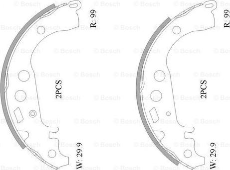 BOSCH 0 986 AB0 118 - Bremsbackensatz alexcarstop-ersatzteile.com