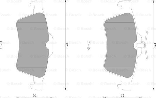 BOSCH 0 986 AB1 445 - Bremsbelagsatz, Scheibenbremse alexcarstop-ersatzteile.com