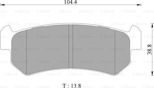 BOSCH 0 986 AB1 442 - Bremsbelagsatz, Scheibenbremse alexcarstop-ersatzteile.com