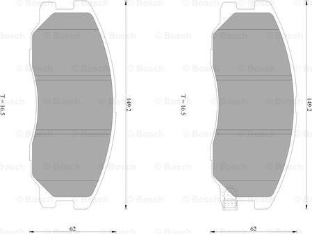 BOSCH 0 986 AB1 469 - Bremsbelagsatz, Scheibenbremse alexcarstop-ersatzteile.com