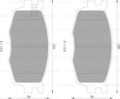 BOSCH 0 986 AB1 465 - Bremsbelagsatz, Scheibenbremse alexcarstop-ersatzteile.com