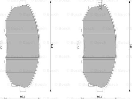 BOSCH 0 986 AB1 468 - Bremsbelagsatz, Scheibenbremse alexcarstop-ersatzteile.com