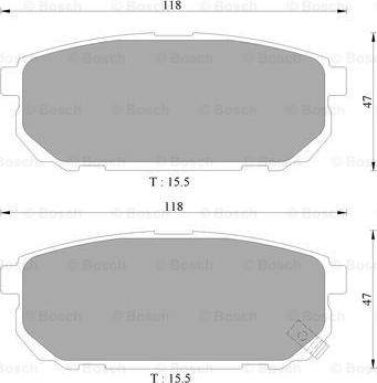 BOSCH 0 986 AB1 472 - Bremsbelagsatz, Scheibenbremse alexcarstop-ersatzteile.com