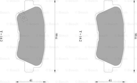 BOSCH 0 986 AB1 040 - Bremsbelagsatz, Scheibenbremse alexcarstop-ersatzteile.com