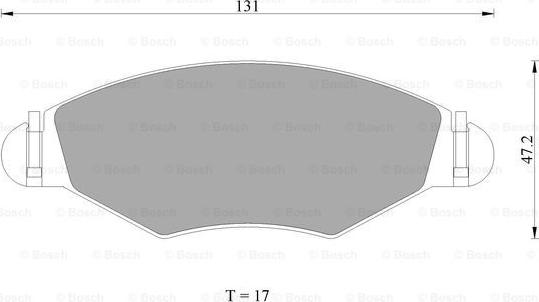 BOSCH 0 986 AB1 064 - Bremsbelagsatz, Scheibenbremse alexcarstop-ersatzteile.com