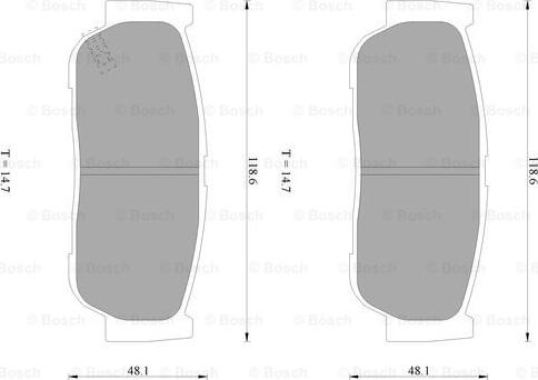 BOSCH 0 986 AB1 065 - Bremsbelagsatz, Scheibenbremse alexcarstop-ersatzteile.com