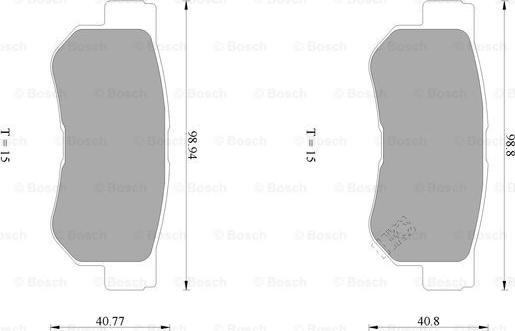 BOSCH 0 986 AB1 020 - Bremsbelagsatz, Scheibenbremse alexcarstop-ersatzteile.com