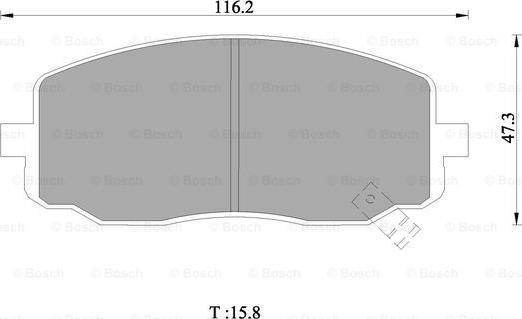 BOSCH 0 986 AB1 028 - Bremsbelagsatz, Scheibenbremse alexcarstop-ersatzteile.com