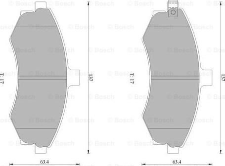 BOSCH 0 986 AB1 023 - Bremsbelagsatz, Scheibenbremse alexcarstop-ersatzteile.com